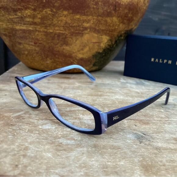 Ralph Lauren Accessories - Ralph Lauren reader glasses frames only women two tone Lucite purple with case
